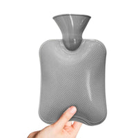 Bouillotte à eau en peluche douce avec petit lapin - poche à eau sans housse, en main