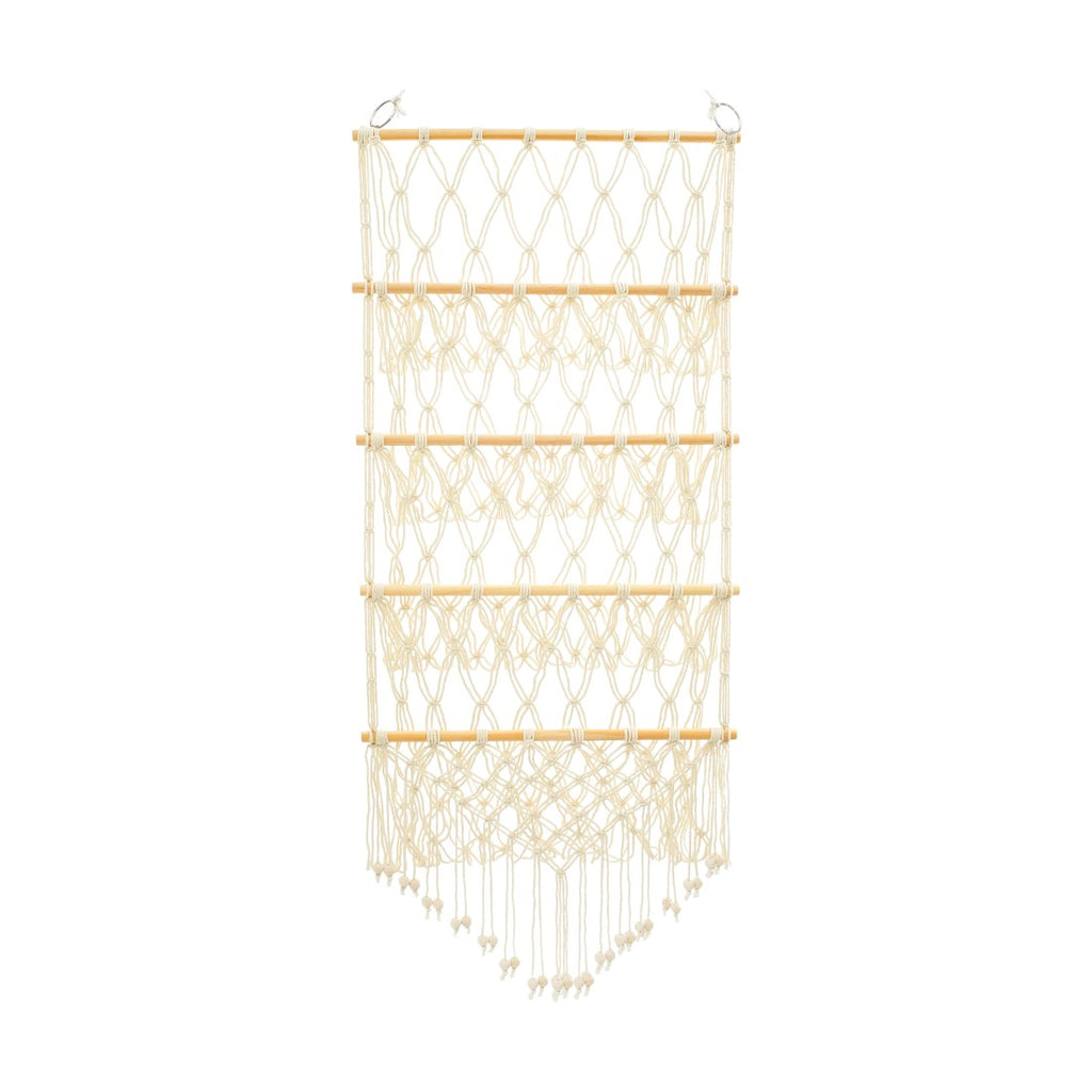 Range-peluches vertical macramé mural