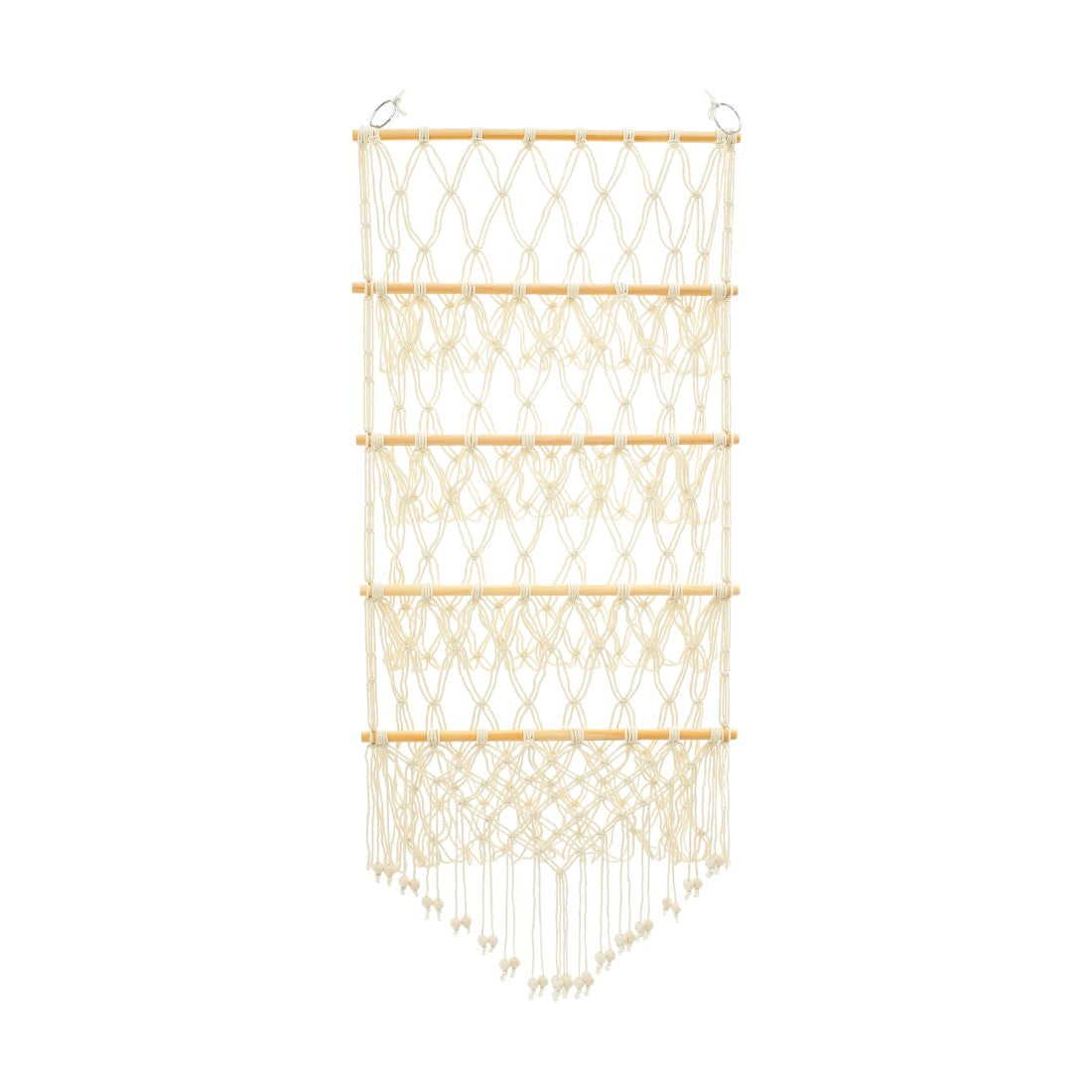 Range-peluches vertical macramé mural