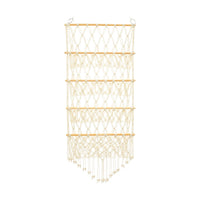 Range-peluches vertical macramé mural