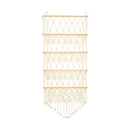 Range-peluches vertical macramé mural