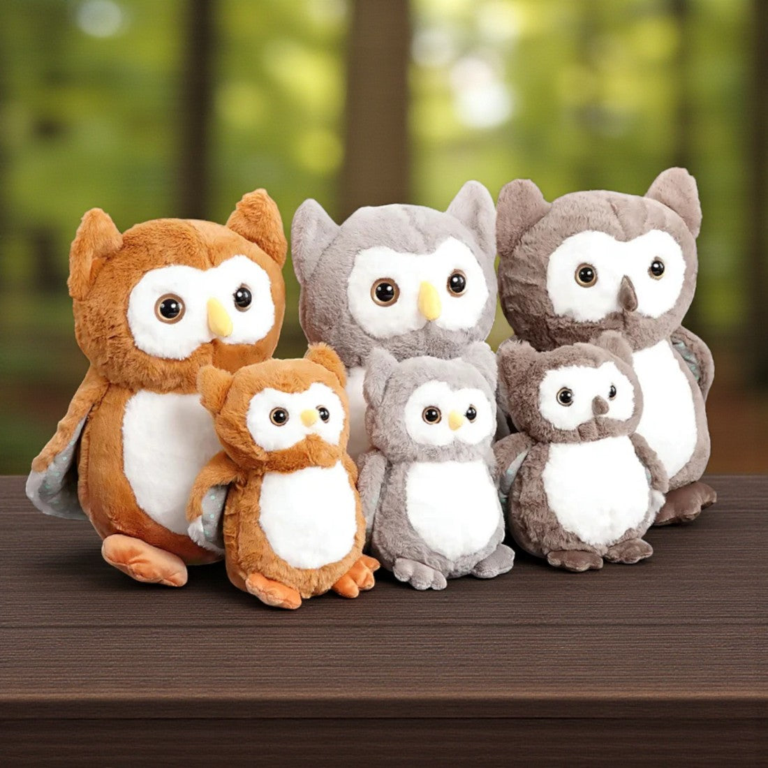 Peluche chouette douce réaliste