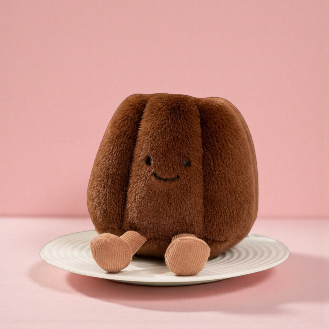 Peluche kawaii gâteau cannelé