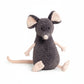 Peluche souris grise exploratrice