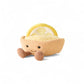 Peluche tarte citron acidulée kawaii