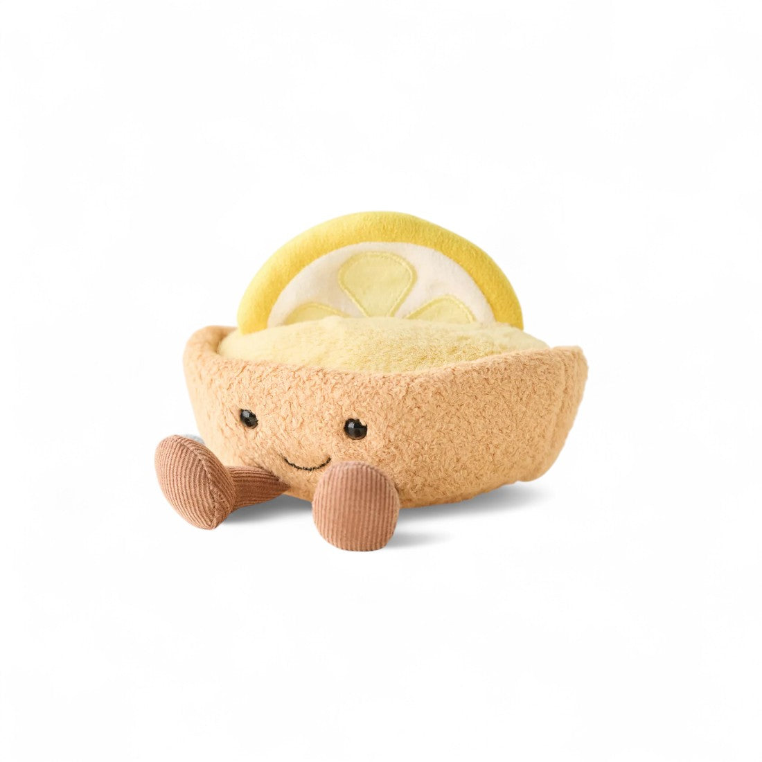 Peluche tarte citron acidulée kawaii