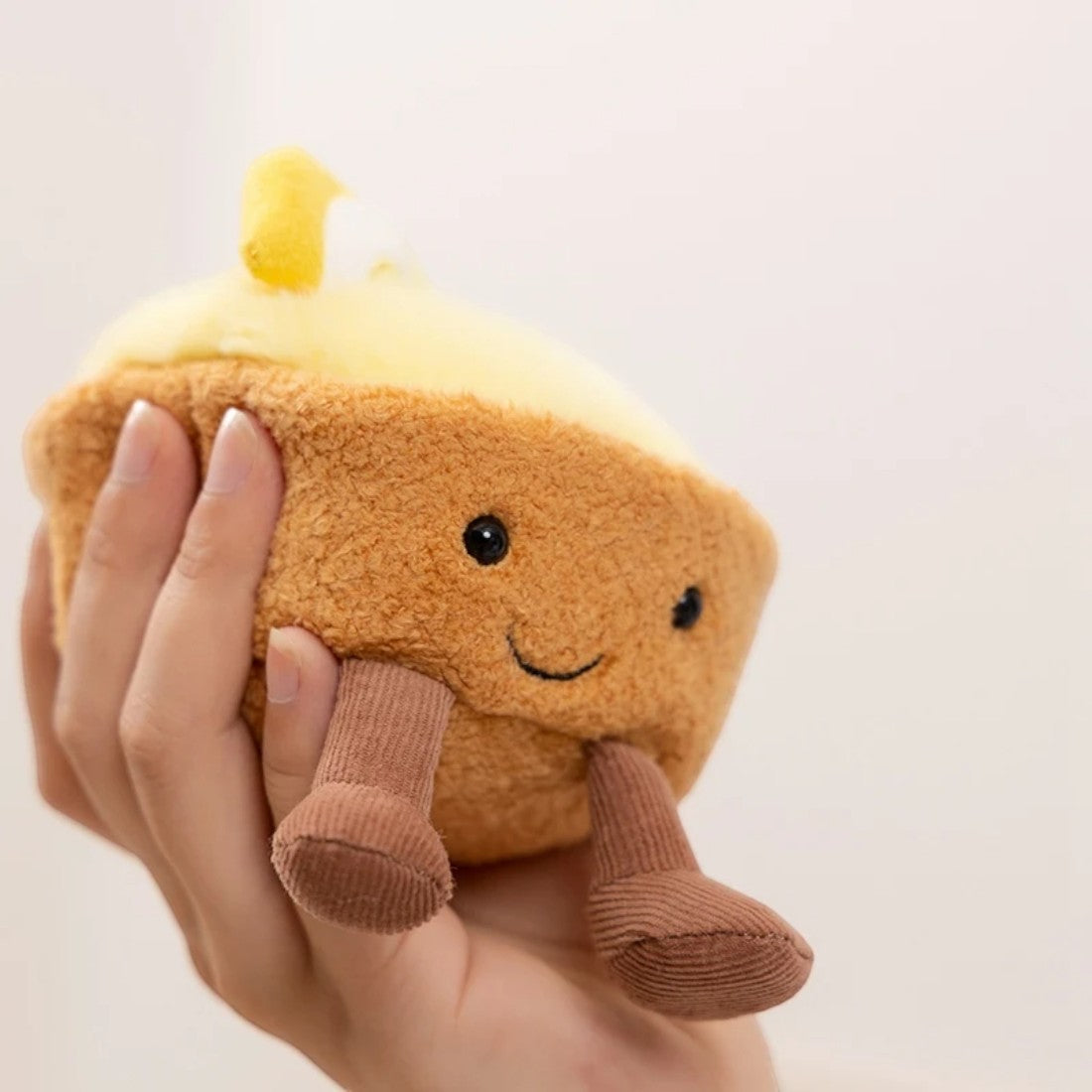 Peluche tarte citron acidulée kawaii