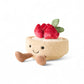 Peluche tarte fraise gourmande kawaii