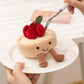 Peluche tarte fraise gourmande kawaii