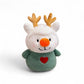 Peluche de noël duo rennes bonshommes de neige