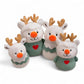 Peluche de noël duo rennes bonshommes de neige