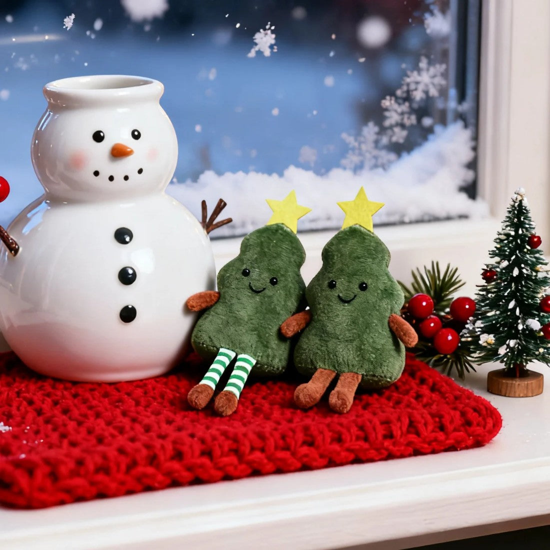 Peluche sapin de Noël mignon kawaii