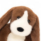 Peluche chien basset doux à longues oreilles