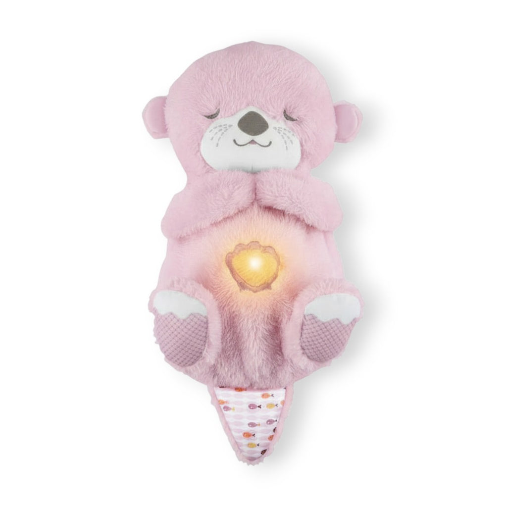 Peluche veilleuse loutre respirante relaxante pour bébé