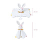 Doudou sensoriel carré lapin minky oreilles longues