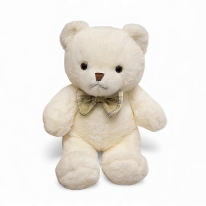 Ours en peluche tout doux à nœud vichy