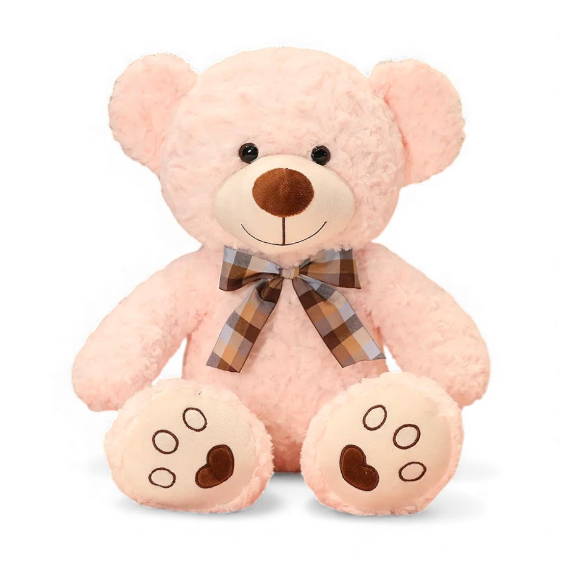 Ours bouclé traditionnel avec nœud rétro