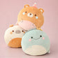 Peluche coussin ronde style Squishmallow