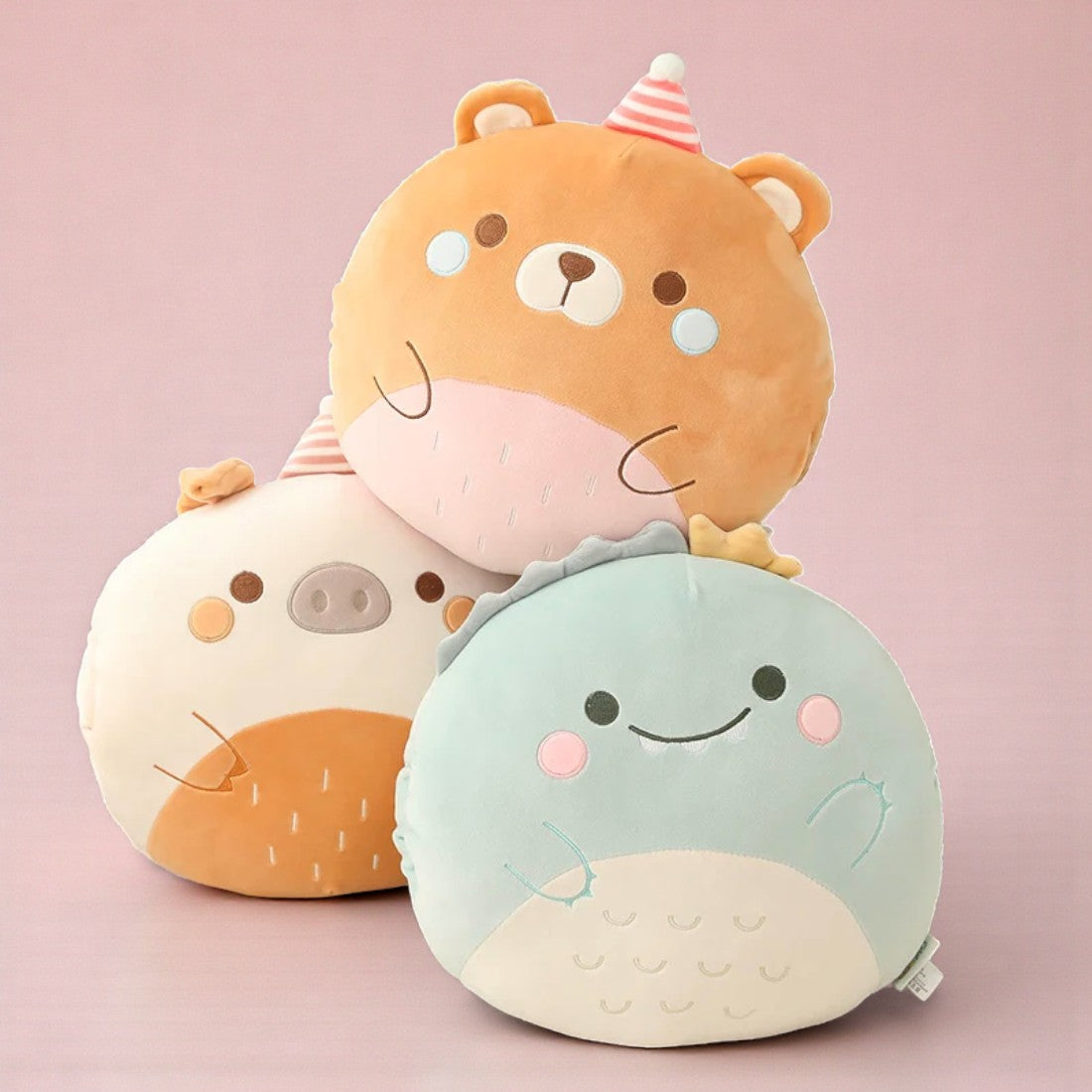 Peluche coussin ronde style Squishmallow