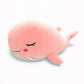 Peluche baleine câline pastel rose ou bleue