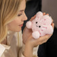 Porte-clés peluche étoile rose kawaii