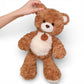 Peluche ours chaleureux brun clair