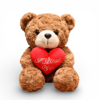 Peluche ours romantique avec un cœur rouge
