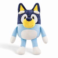 Peluche Bluey – Bandit tout doux - vue de face sur fond blanc