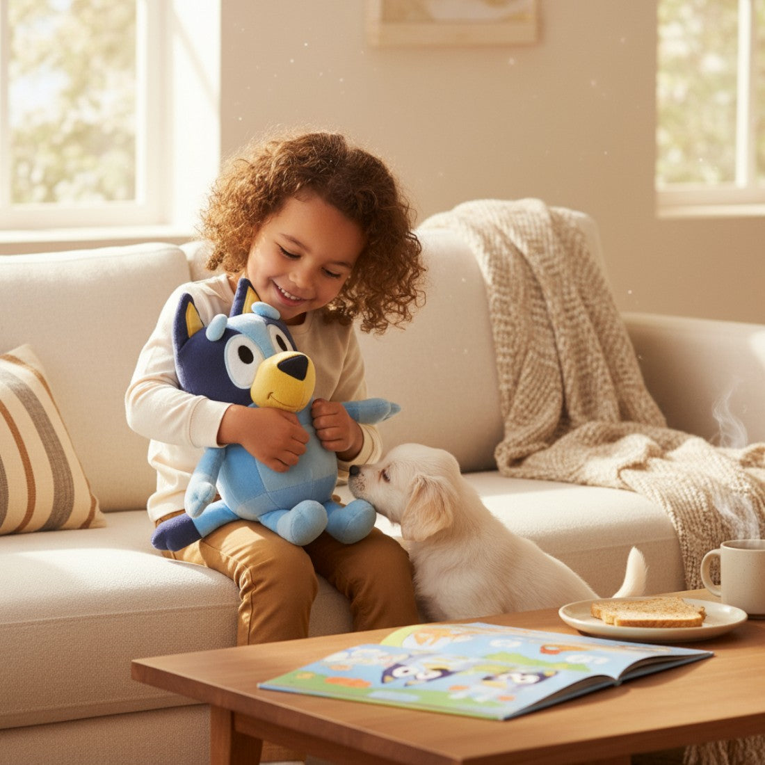 Peluche Bluey tout doux