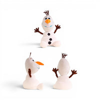 Peluche Olaf joyeux - vues de face, de profil et de dos