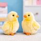 Peluche poussin jaune tout doux réaliste