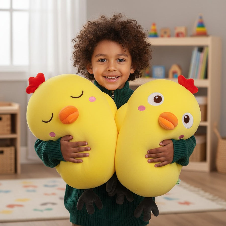 Peluche poussin rigolo