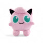 Peluche Pokémon Rondoudou rose avec grands yeux verts, vue de face sur fond blanc.