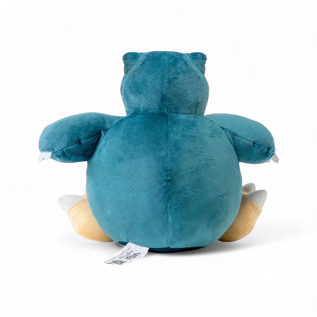 Peluche Pokémon – Ronflex tout rond et moelleux - vue de dos avec étiquette cousue