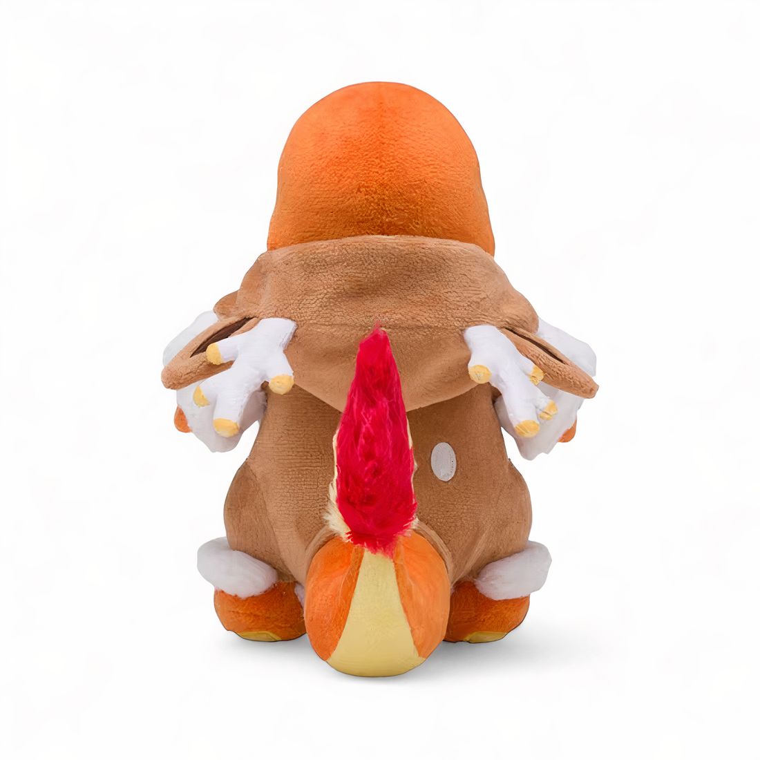 Peluche Pokémon – Salamèche en costume de renne de Noël - vue de dos avec la queue