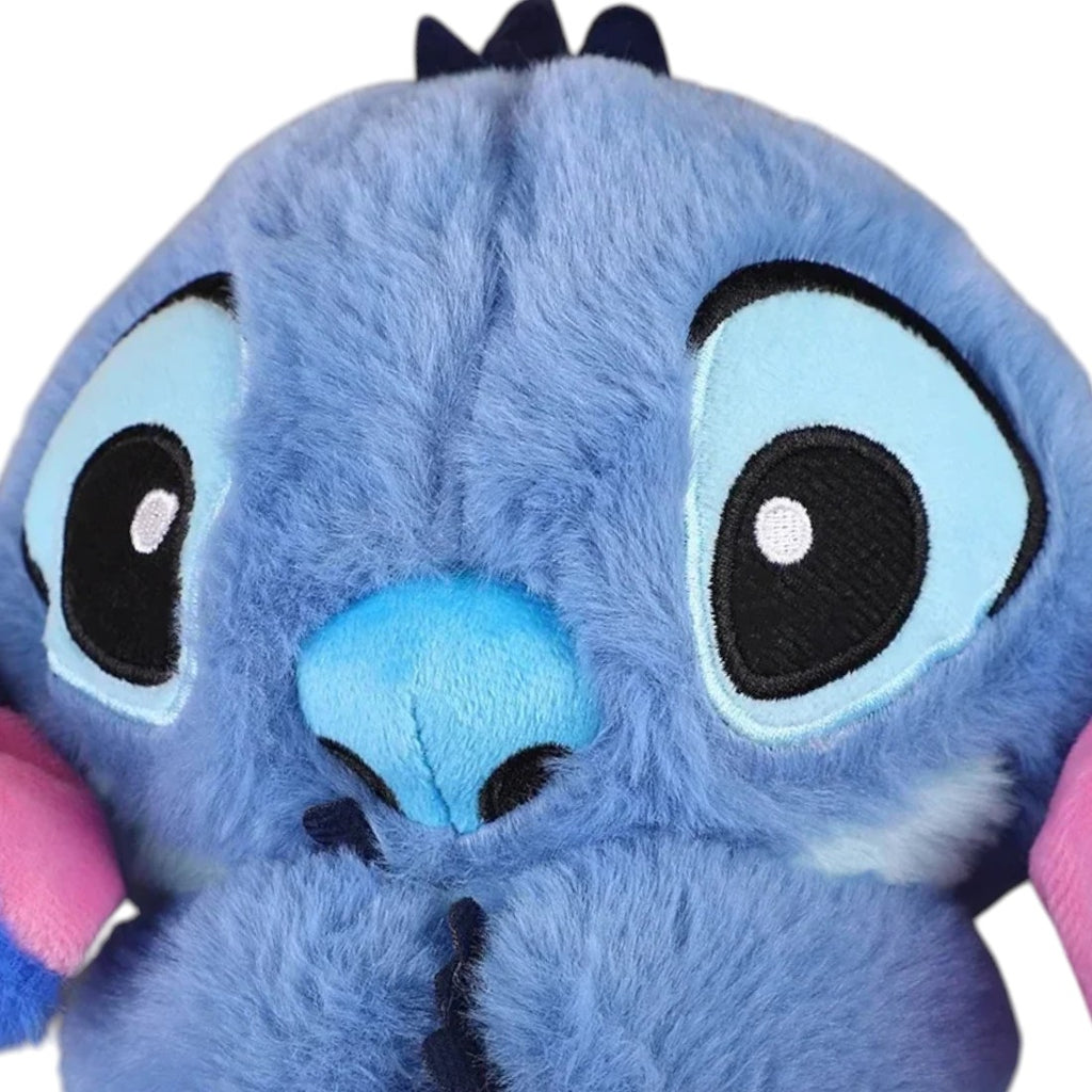 Peluche respirante Stitch veilleuse magique - gros plan sur le visage
