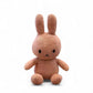 Lapin en peluche côtelée moelleuse