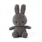 Lapin en peluche côtelée moelleuse