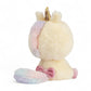 Peluche Hello Kitty déguisée en licorne arc-en-ciel