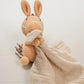 Peluche doudou plat tête cheval pour bébé