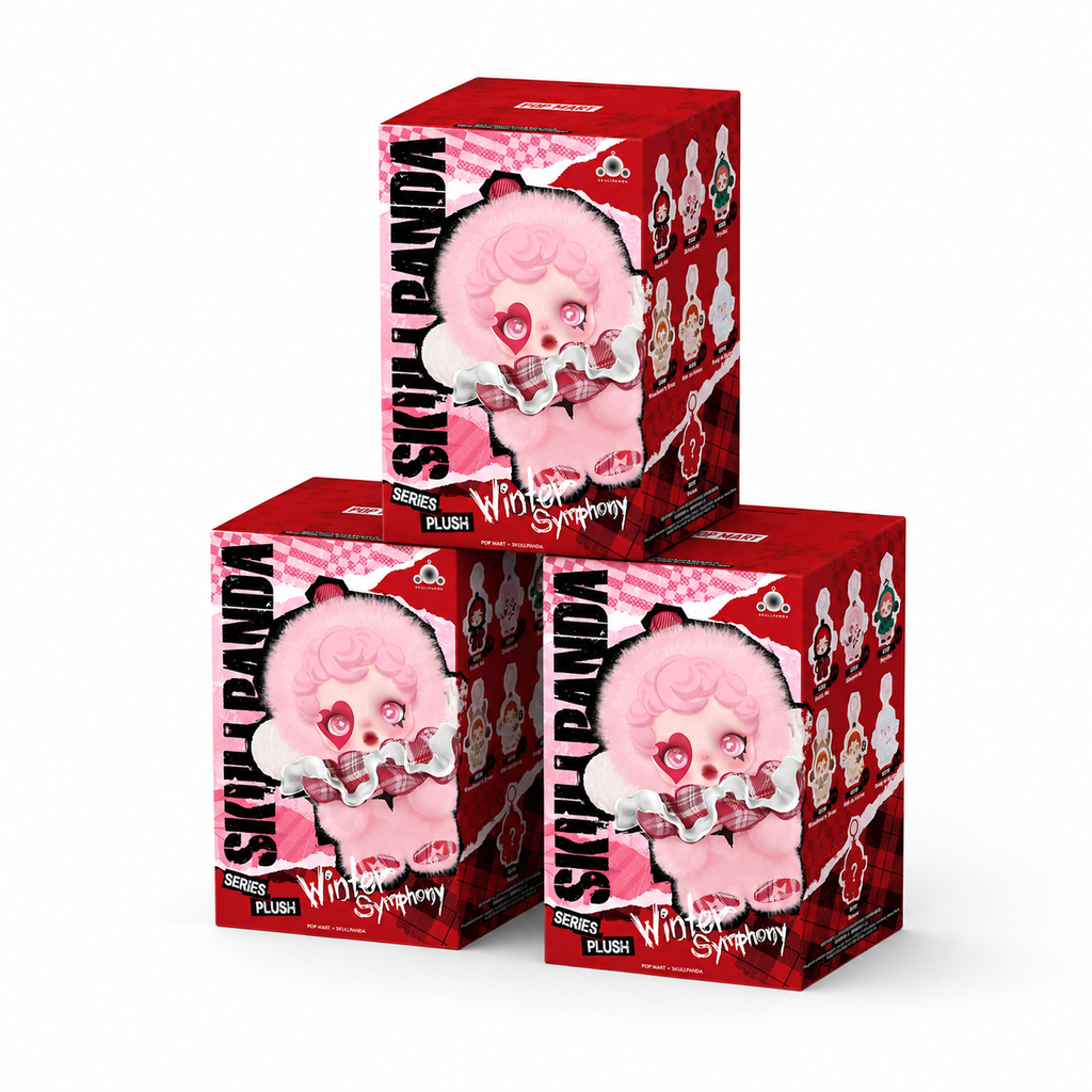 Blind Box Peluche Skullpanda Winter Symphony - Lot de 3