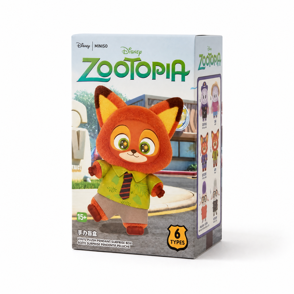 Blind Box Zootopia Personnages à Collectionner - Fond blanc frontal