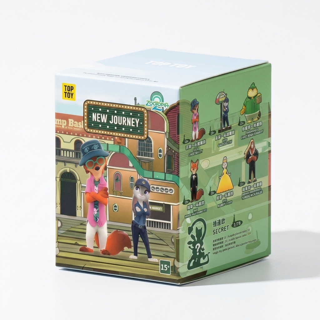 Blind Box Zootopie Judy & Nick New Journey - Lot de 1
