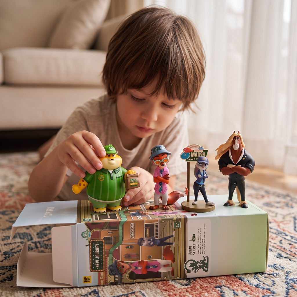 Blind Box Zootopie Judy & Nick New Journey - Utilisation cosy intérieur