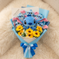 Bouquet Peluche Stitch avec Fleurs - Detail matière