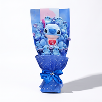 Bouquet Peluche Stitch I Love You - fond blanc Frontal