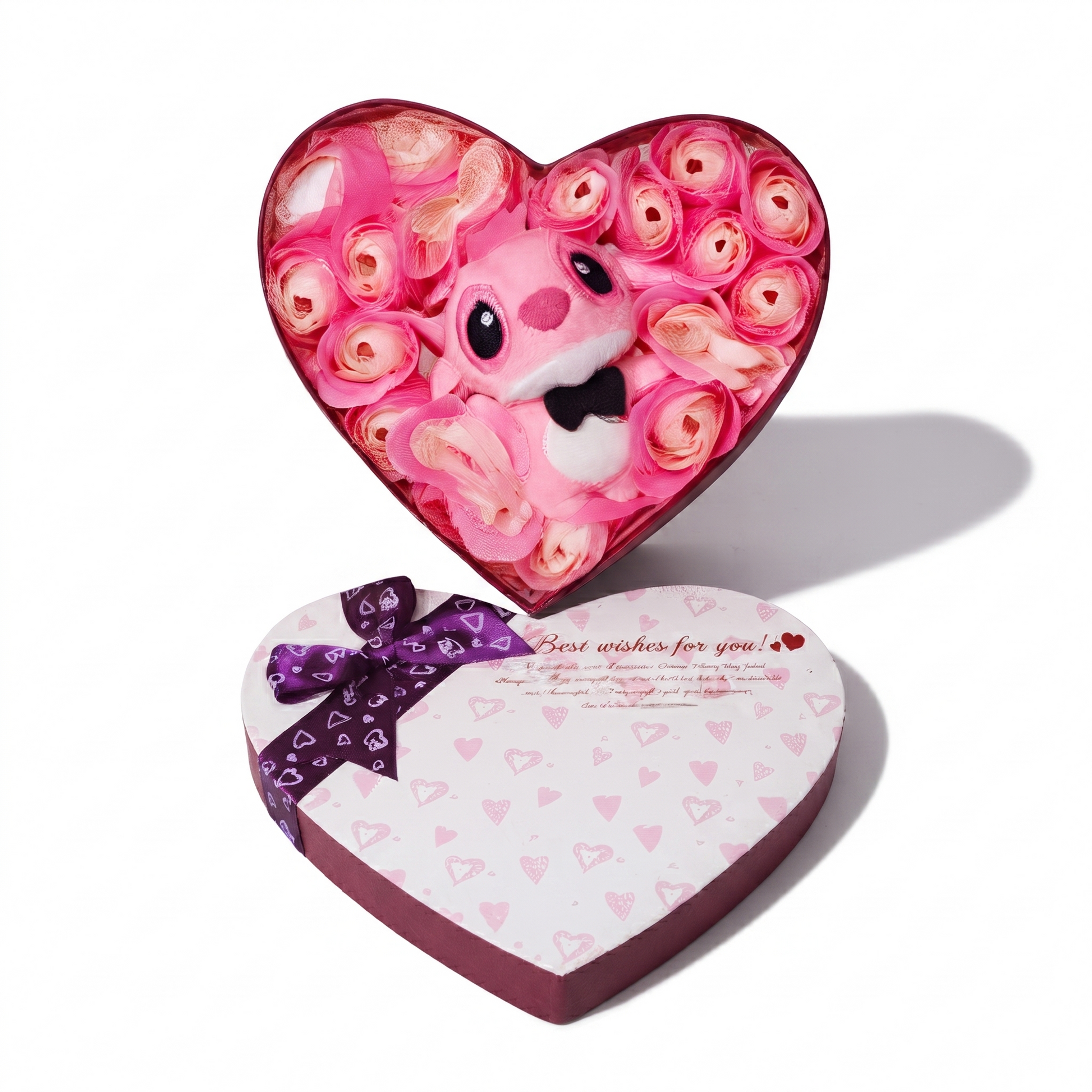 Coffret Peluche Angel Saint-Valentin - fond blanc Frontal