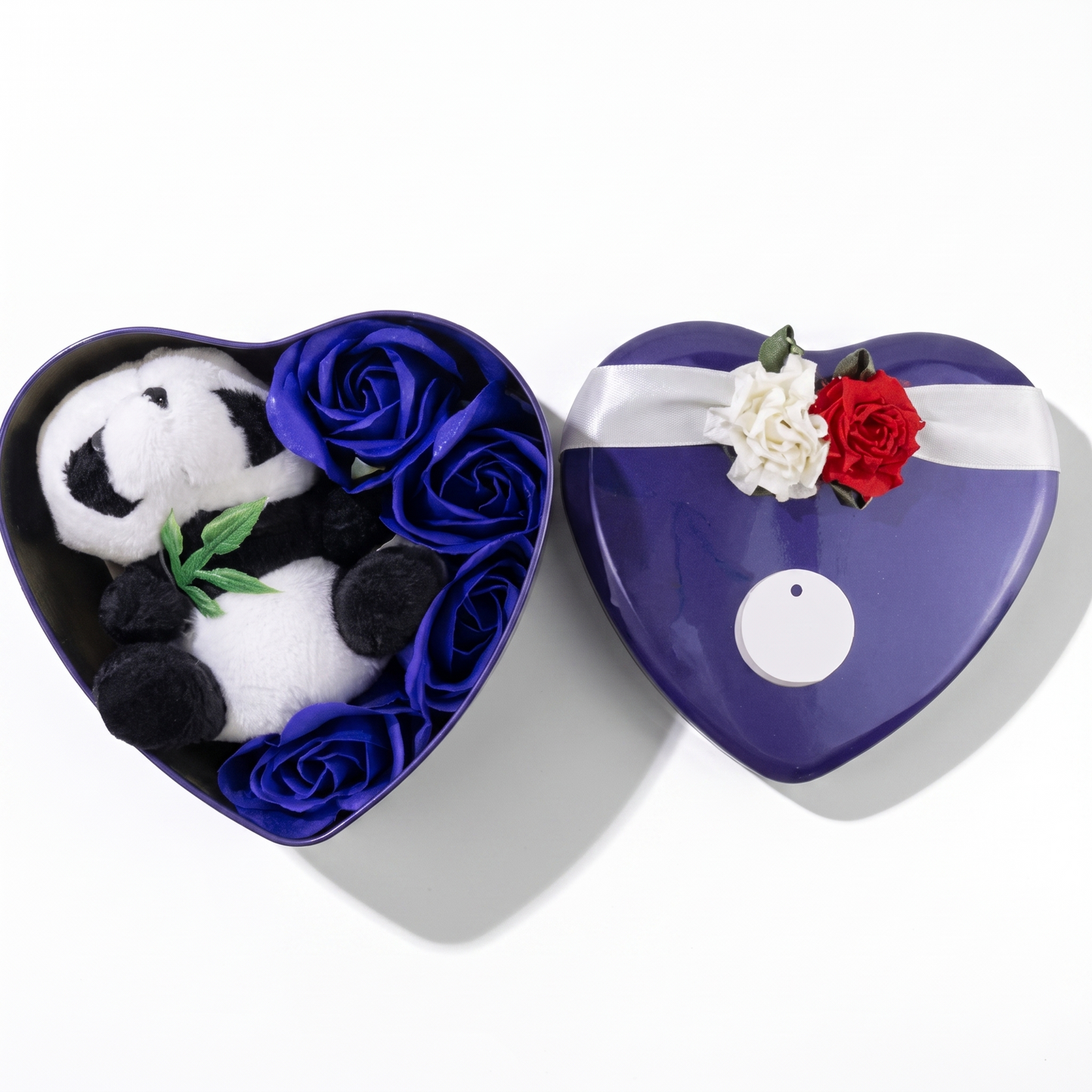 Coffret Peluche Stitch Cœur Saint-Valentin - fond blanc Frontal