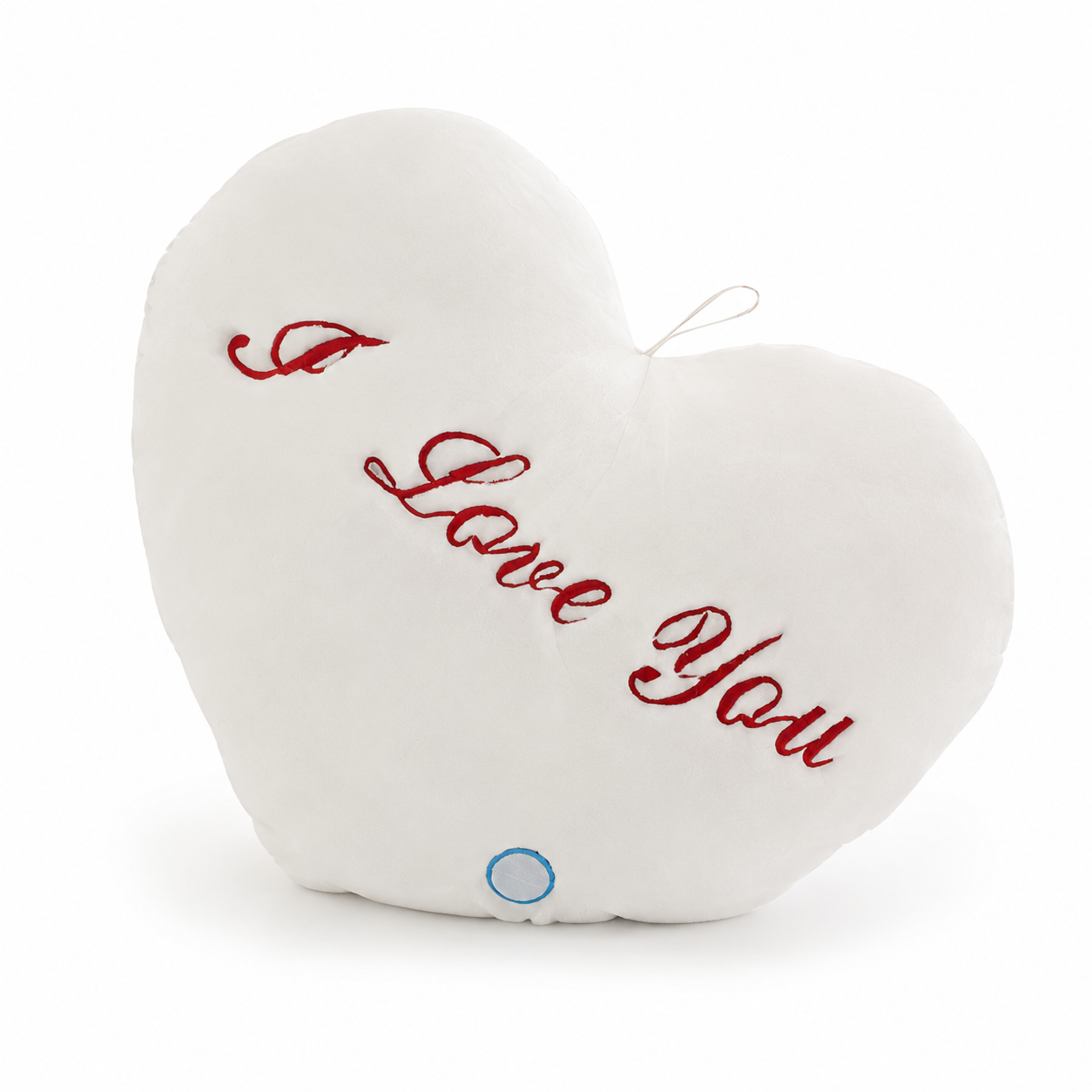 Coussin Lumineux Cœur I Love You - Blanc