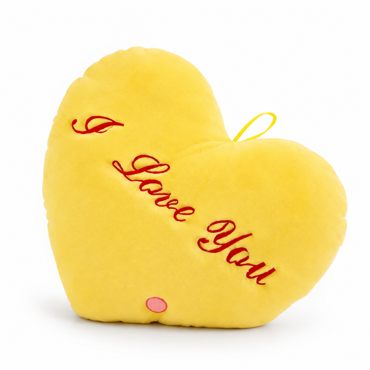 Coussin Lumineux Cœur I Love You - Jaune